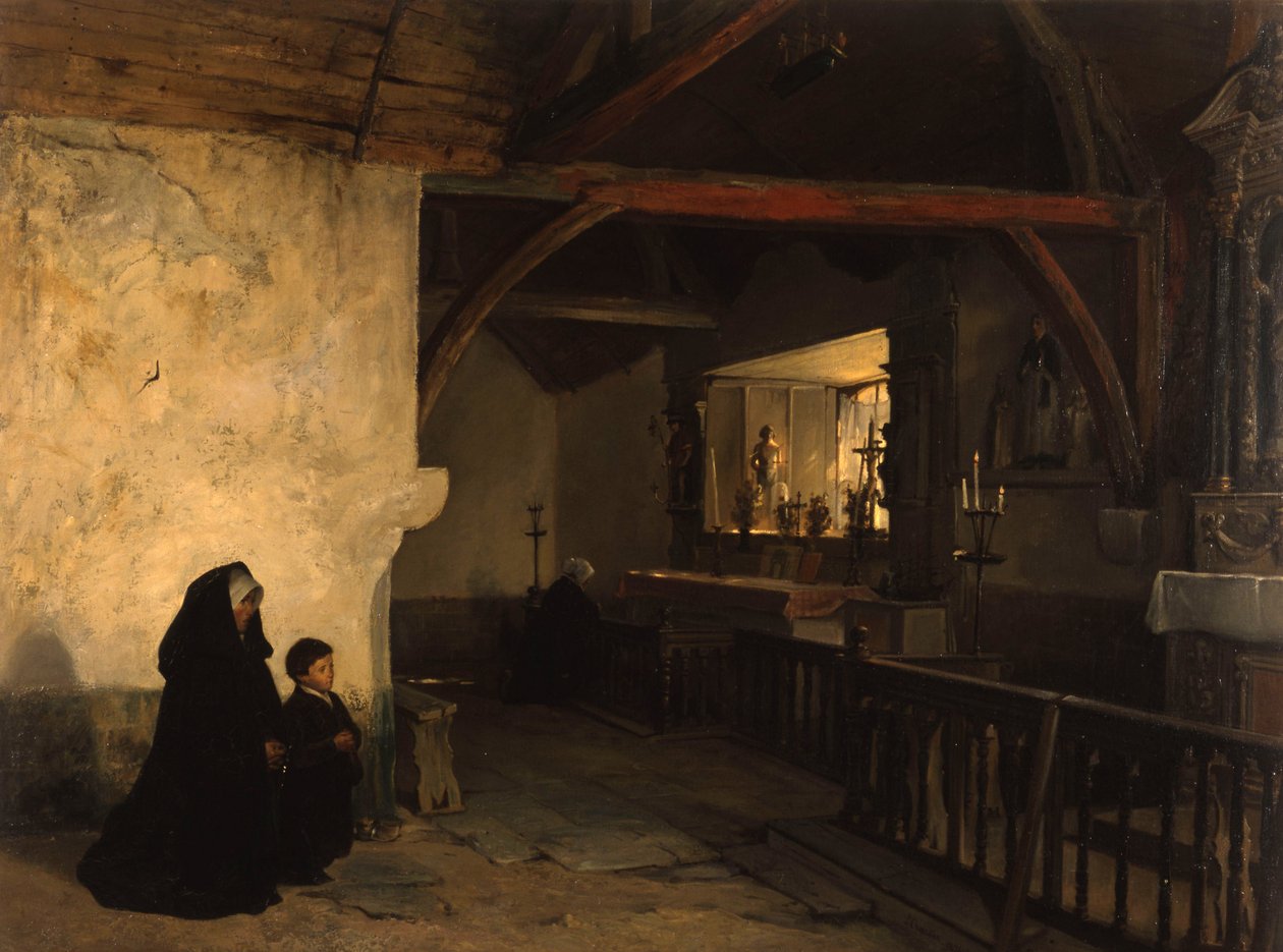 Ett fiskarkapell nära Plouha av Paul Chardin
