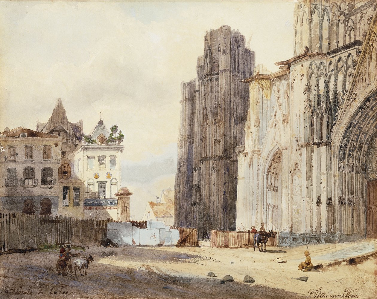 Kölns katedral av Paul Constantin Dominique Tetar van Elven