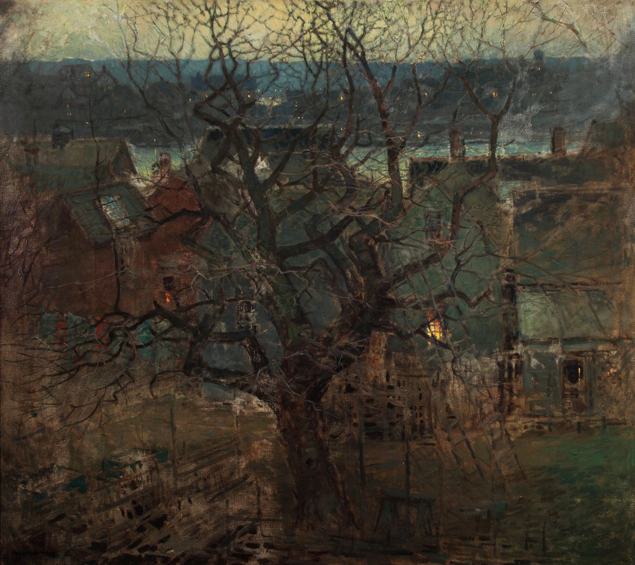 The Charles River, Boston, ca 1910 av Paul Cornoyer