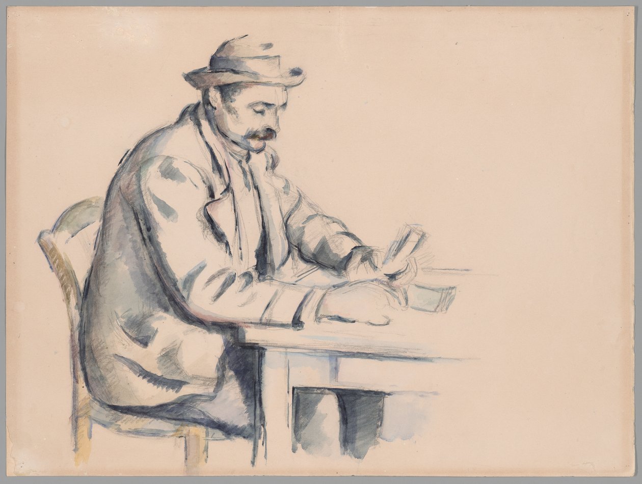 En studie för kortspelarna av Paul Cézanne