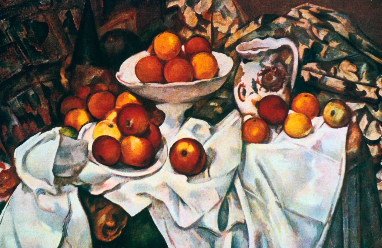 Äpplen och apelsiner, 1895-1900 av Paul Cézanne