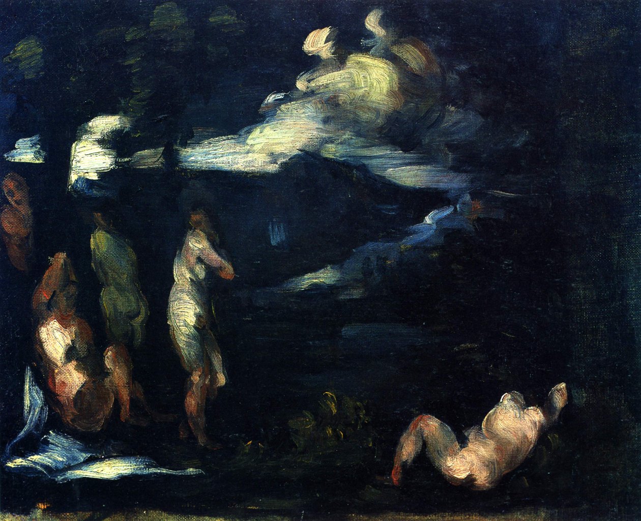 Badande av Paul Cézanne