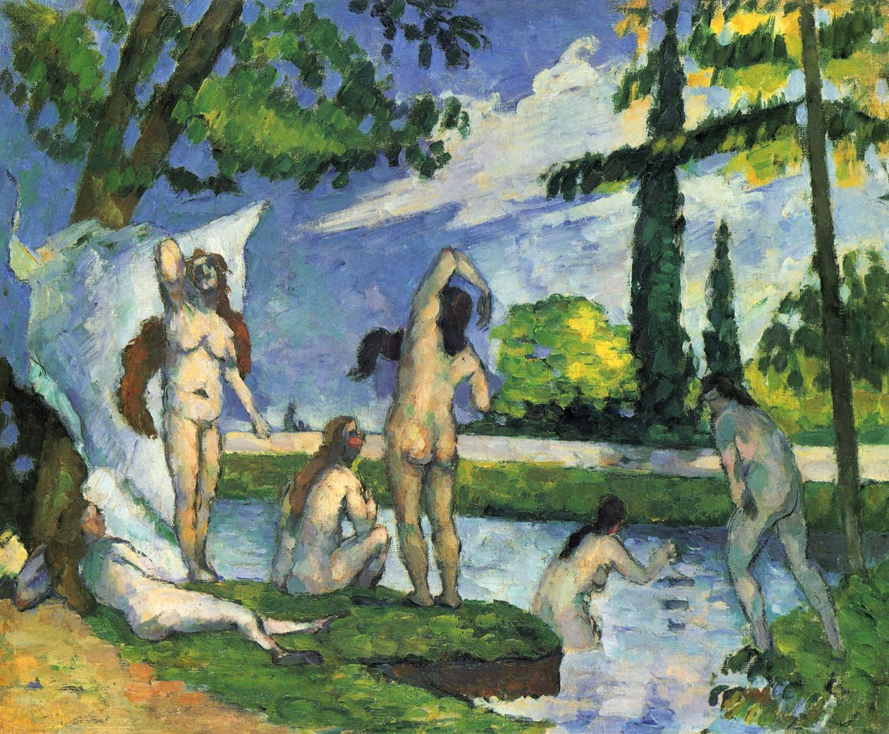 Badande av Paul Cézanne