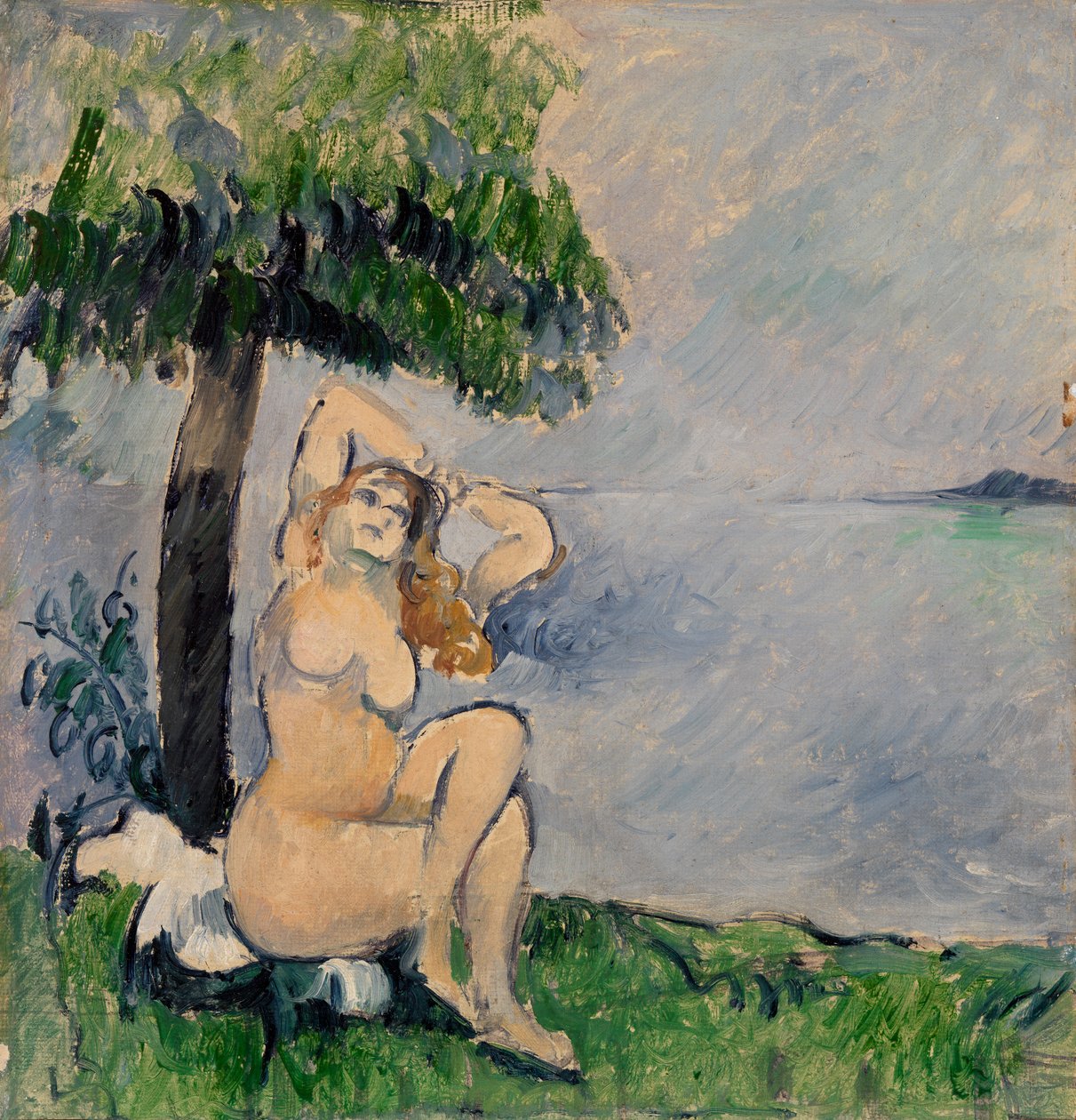 Badar vid havet av Paul Cézanne