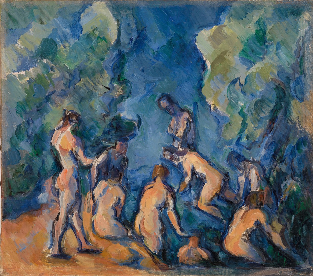 Badgäster (Baigneurs) av Paul Cézanne