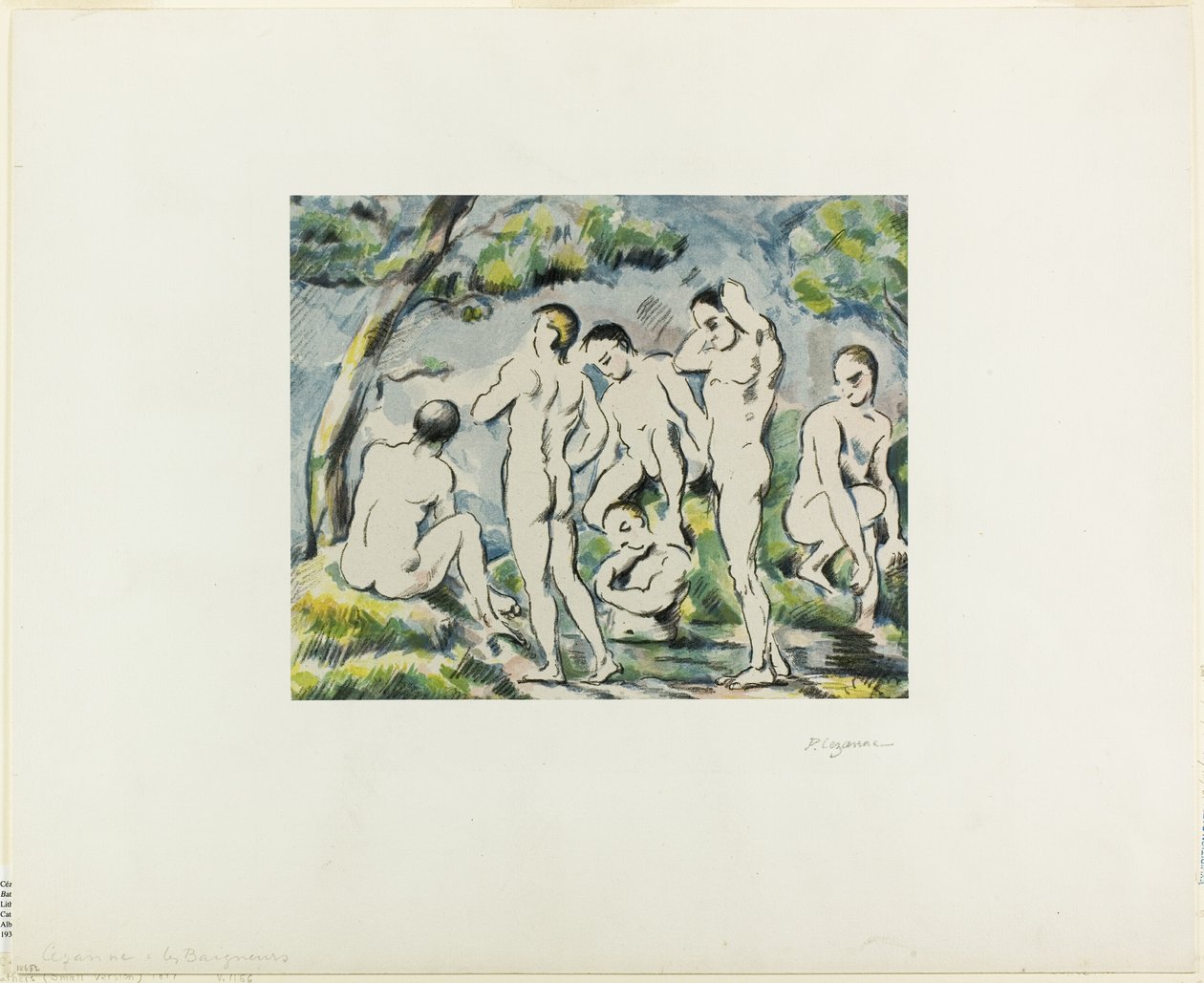 Badgäster av Paul Cézanne