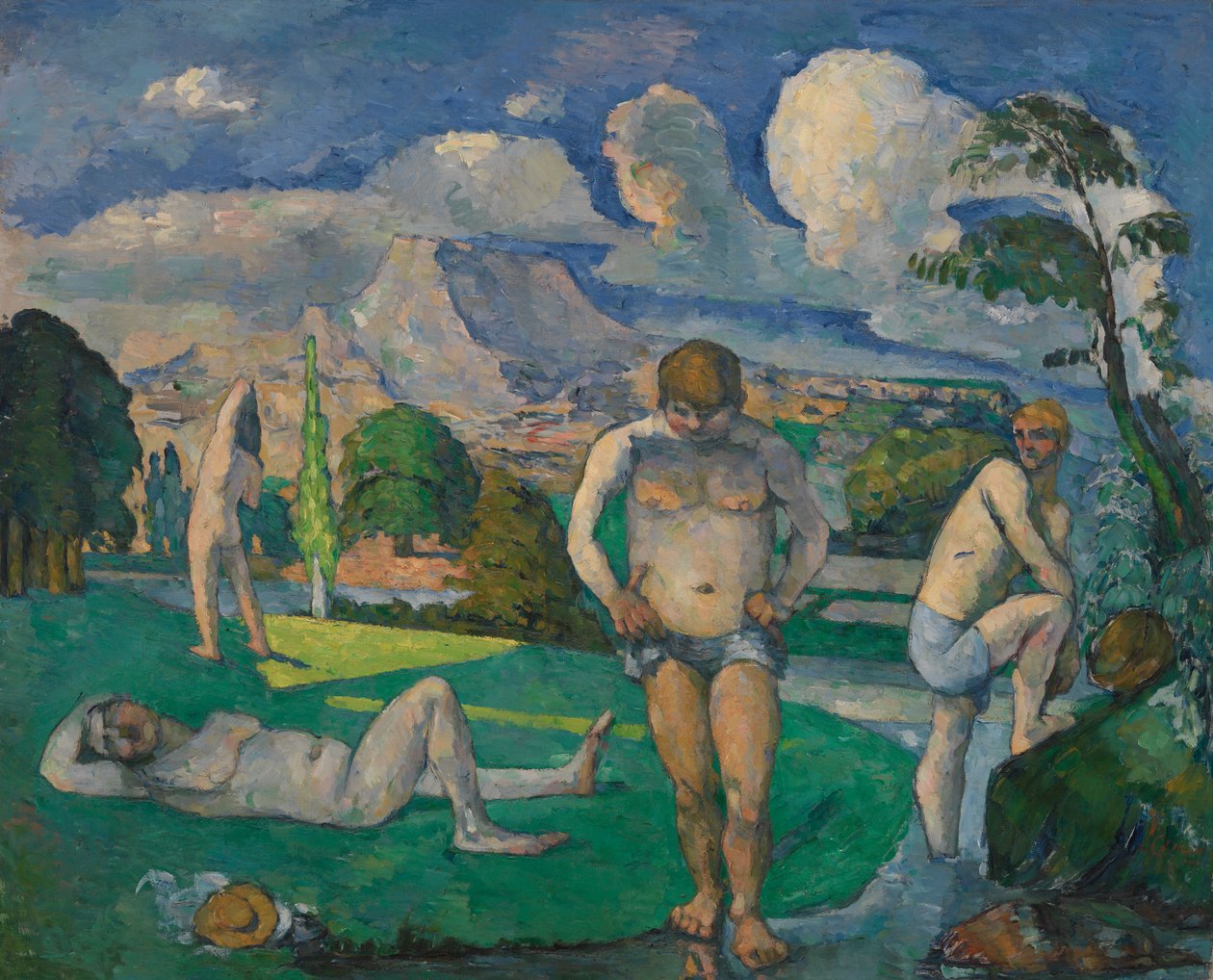 Badgäster i vila av Paul Cézanne
