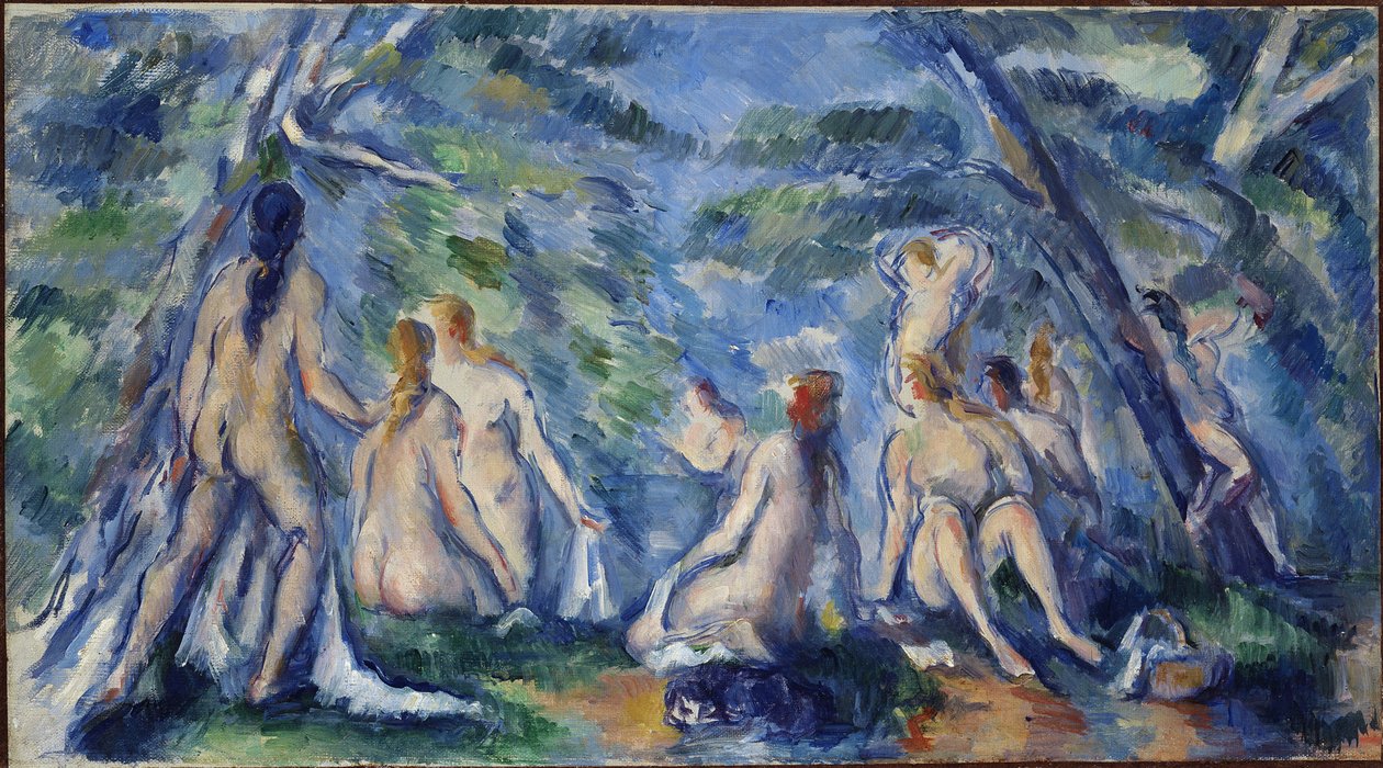 Badande, ca 1895-1896. av Paul Cézanne