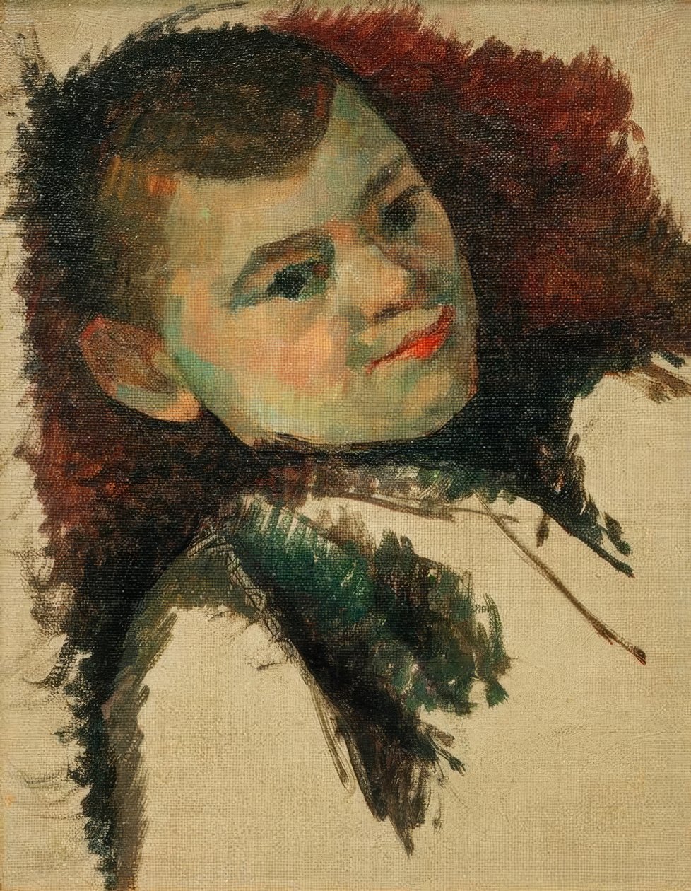 Porträtt av Paul Cézanne jun. av Paul Cézanne