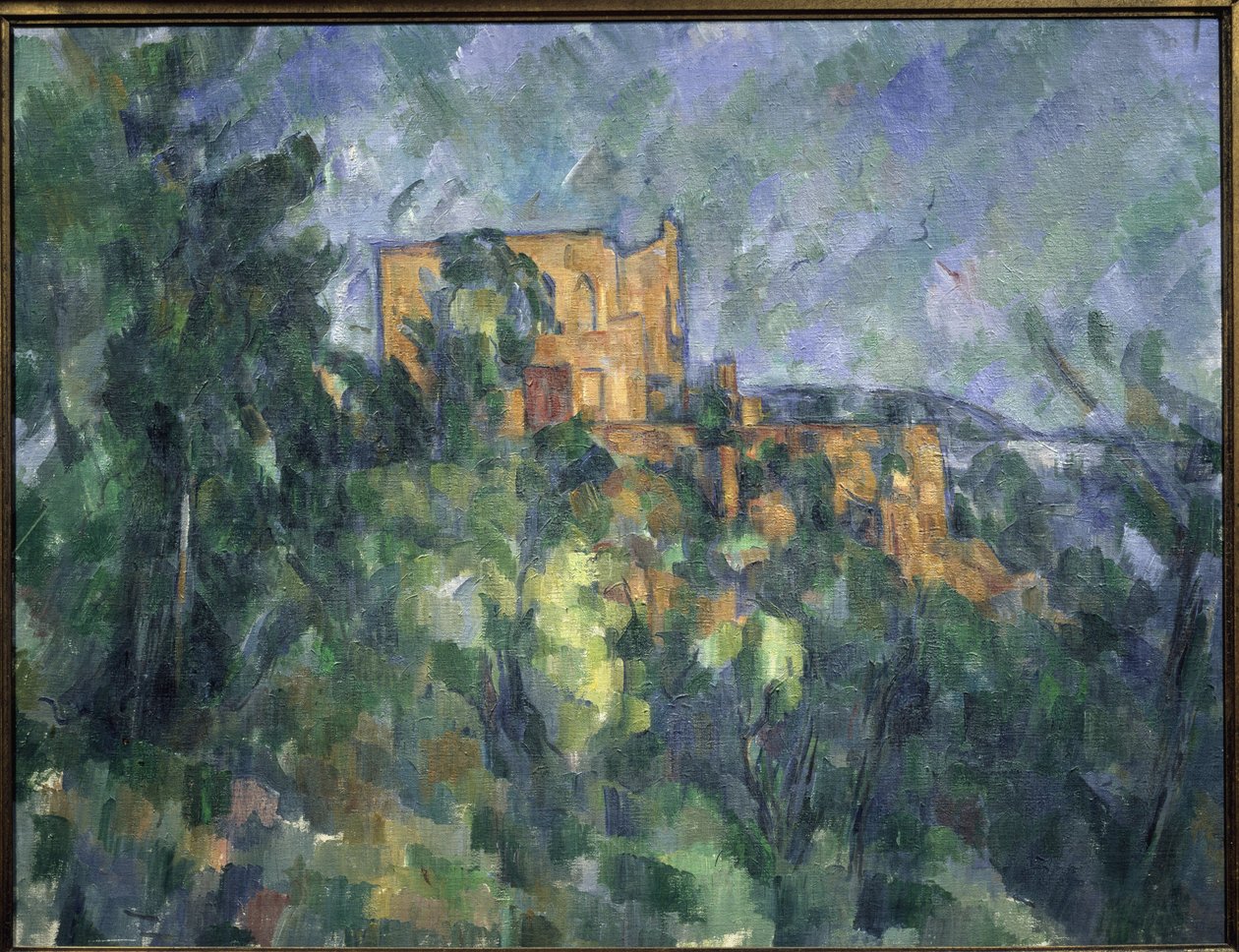 Chateau noir - Olja på duk av Paul Cézanne