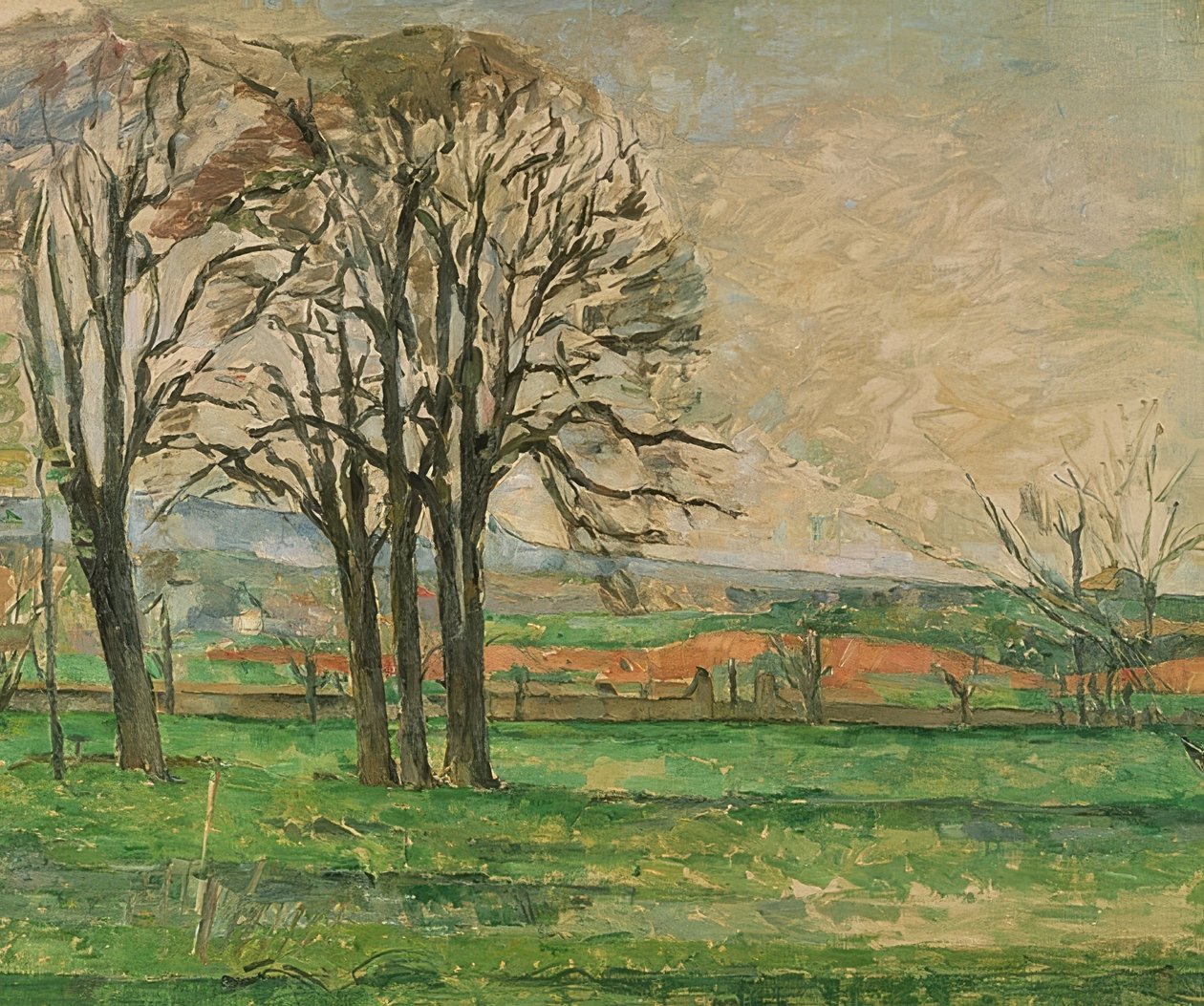 De kala träden vid Jas de Bouffan. 1885-86 av Paul Cézanne