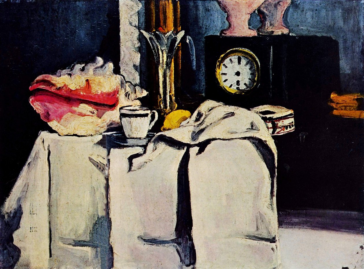 Den svarta marmorklockan av Paul Cézanne
