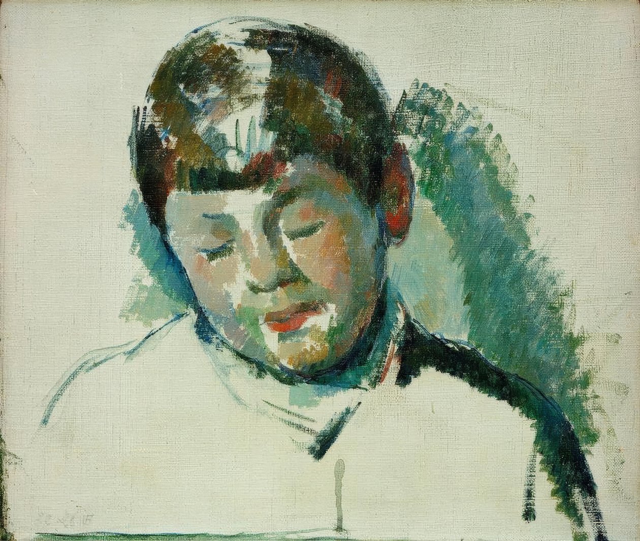Skiss till ett porträtt av konstnärens son av Paul Cézanne