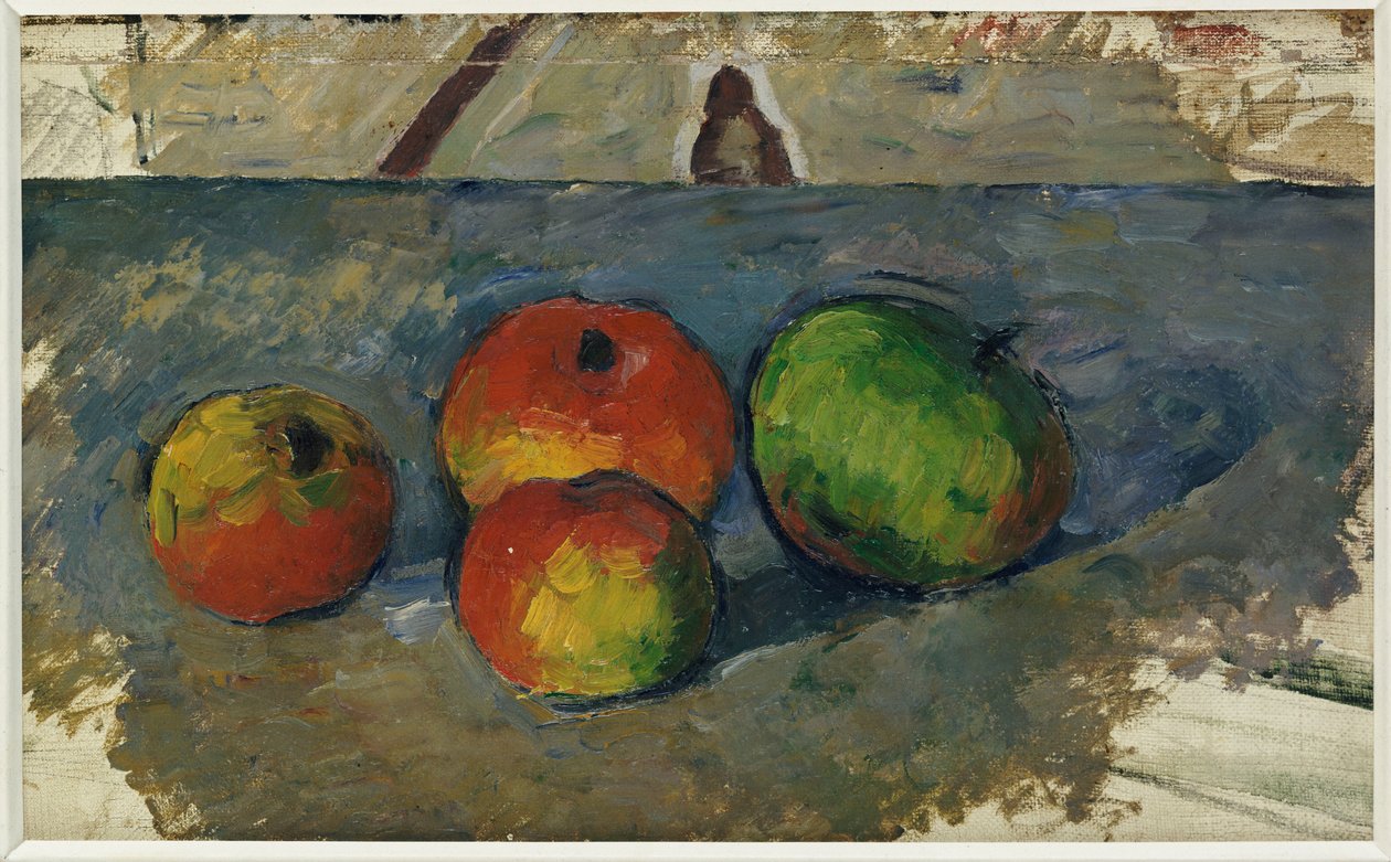 Fyra äpplen, c.1879-82 av Paul Cézanne