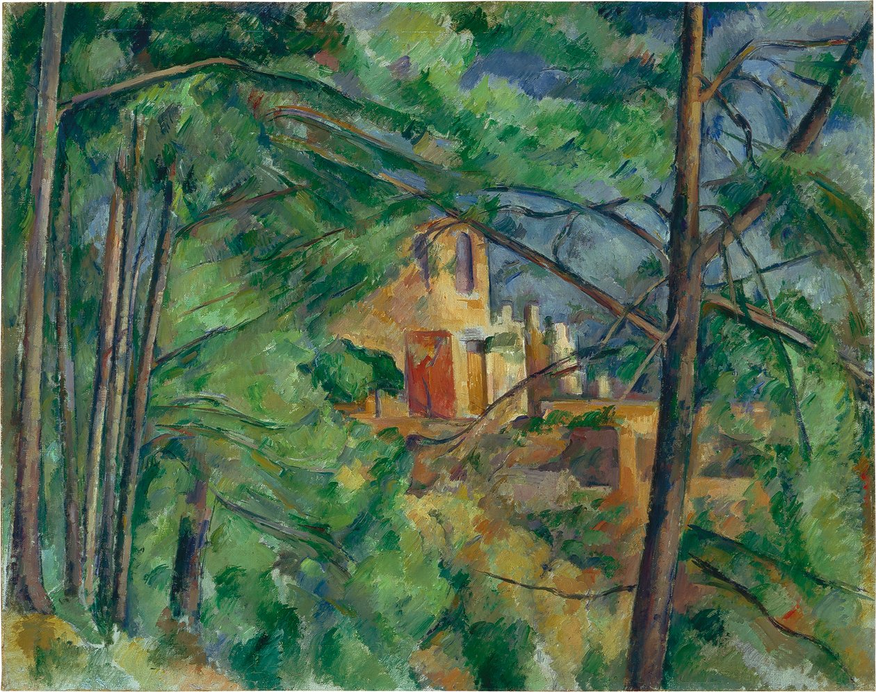 English: Château Noir bakom träden Château Noir bakom träden av Paul Cézanne
