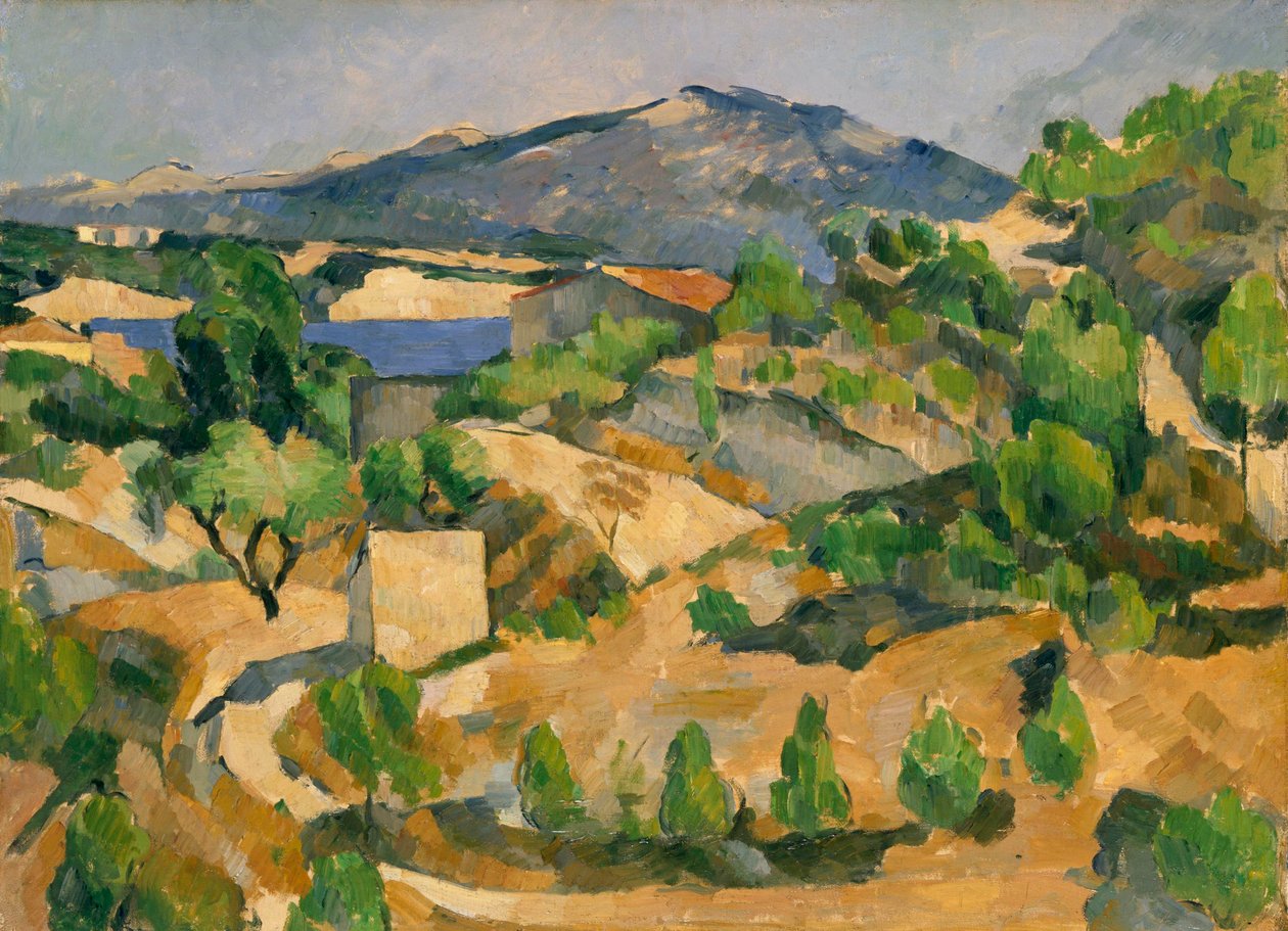 Franska: Le Barrage de François Zola François Zola Dam av Paul Cézanne