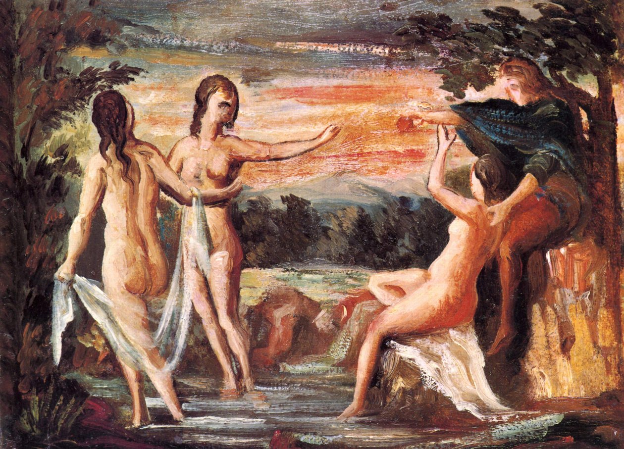 Franska: Le Jugement de Pâris Dom över Paris av Paul Cézanne