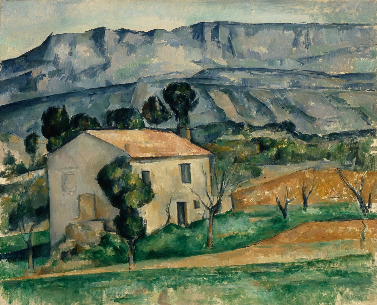 Franska:  Maison en Provence Hus i Provence av Paul Cézanne