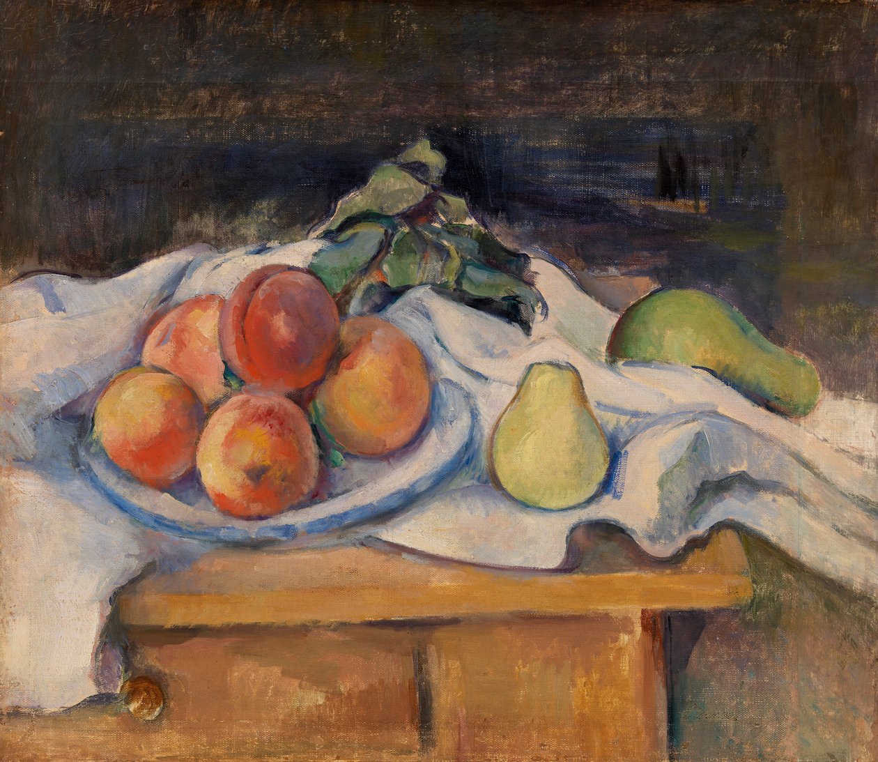 Frukt på ett bord av Paul Cézanne