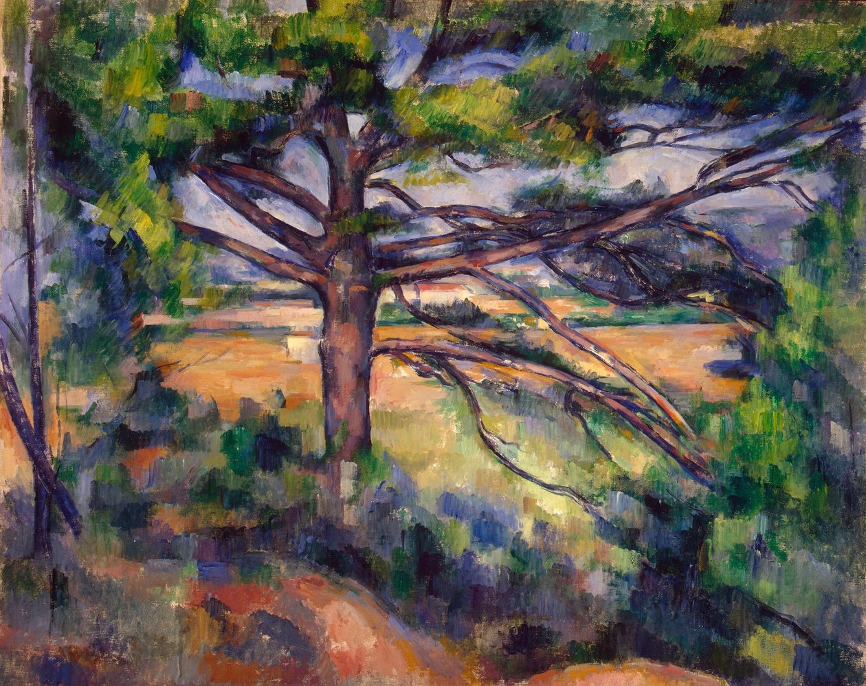 Stor furu och röd jord av Paul Cézanne