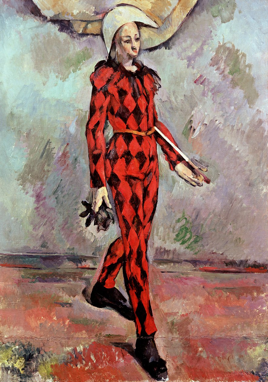 Harlequin, 1890 av Paul Cézanne