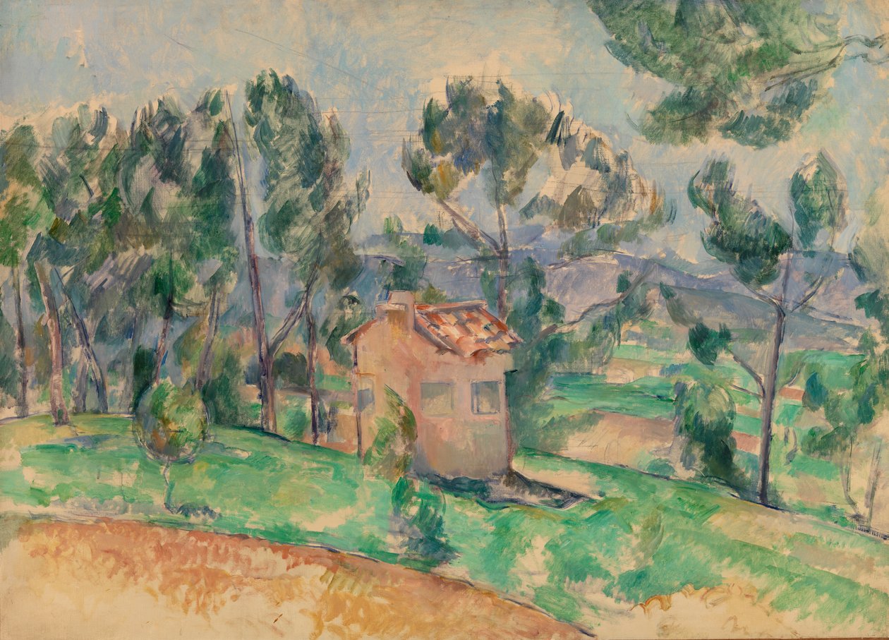 Jaktstuga i Provence av Paul Cézanne