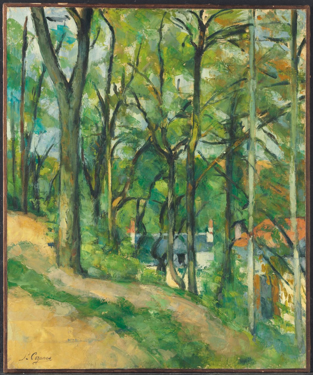 La Côte Saint-Denis i Pontoise av Paul Cézanne