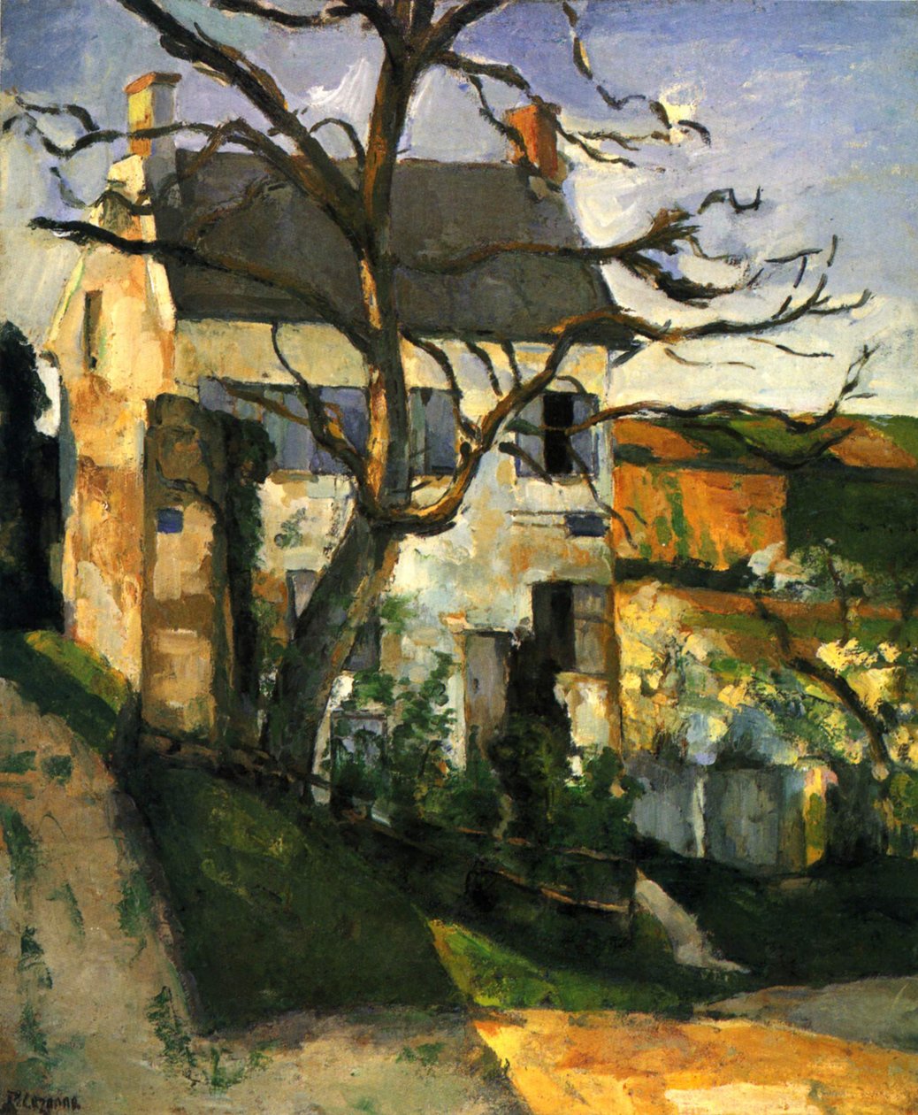 La Maison Rondest, distriktet Hermitage, Pontoise av Paul Cézanne