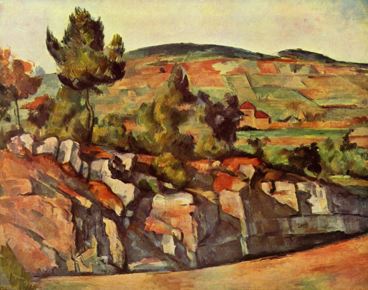 Vägen i Provence av Paul Cézanne