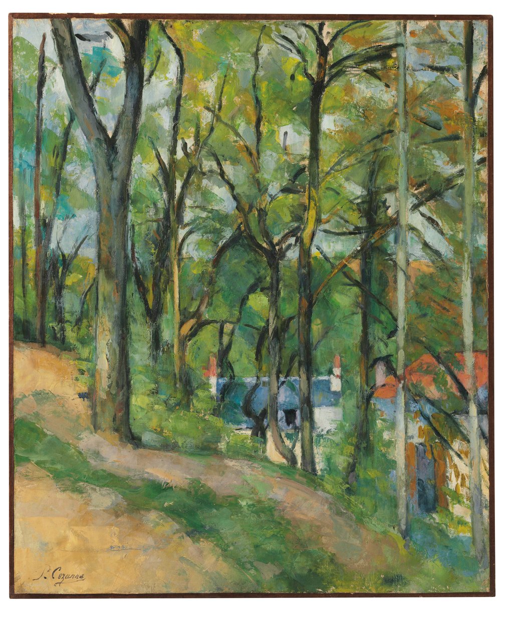 Saint-Denis kusten vid Pontoise, ca 1877 av Paul Cézanne