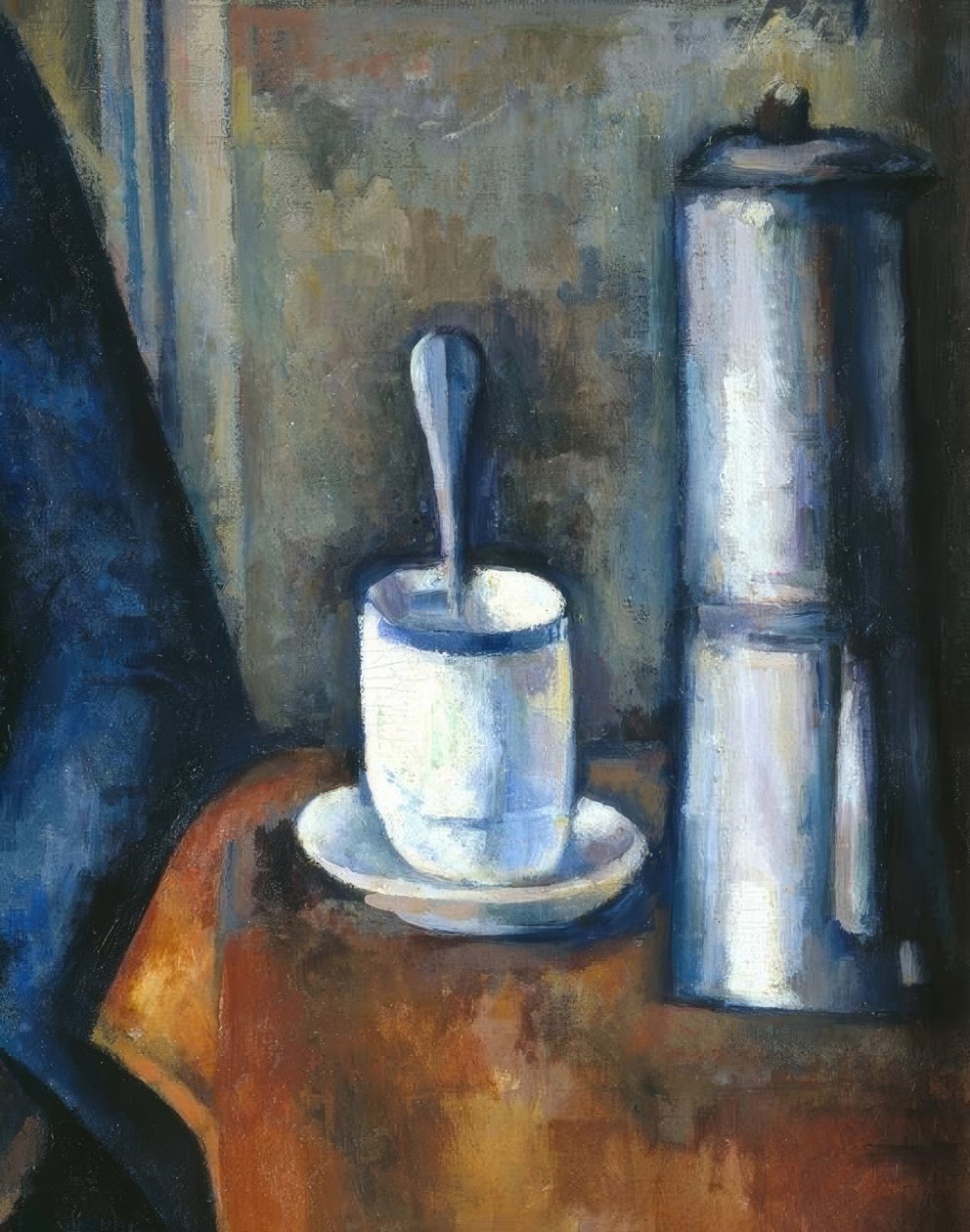 Kvinnan med kaffebryggaren av Paul Cézanne