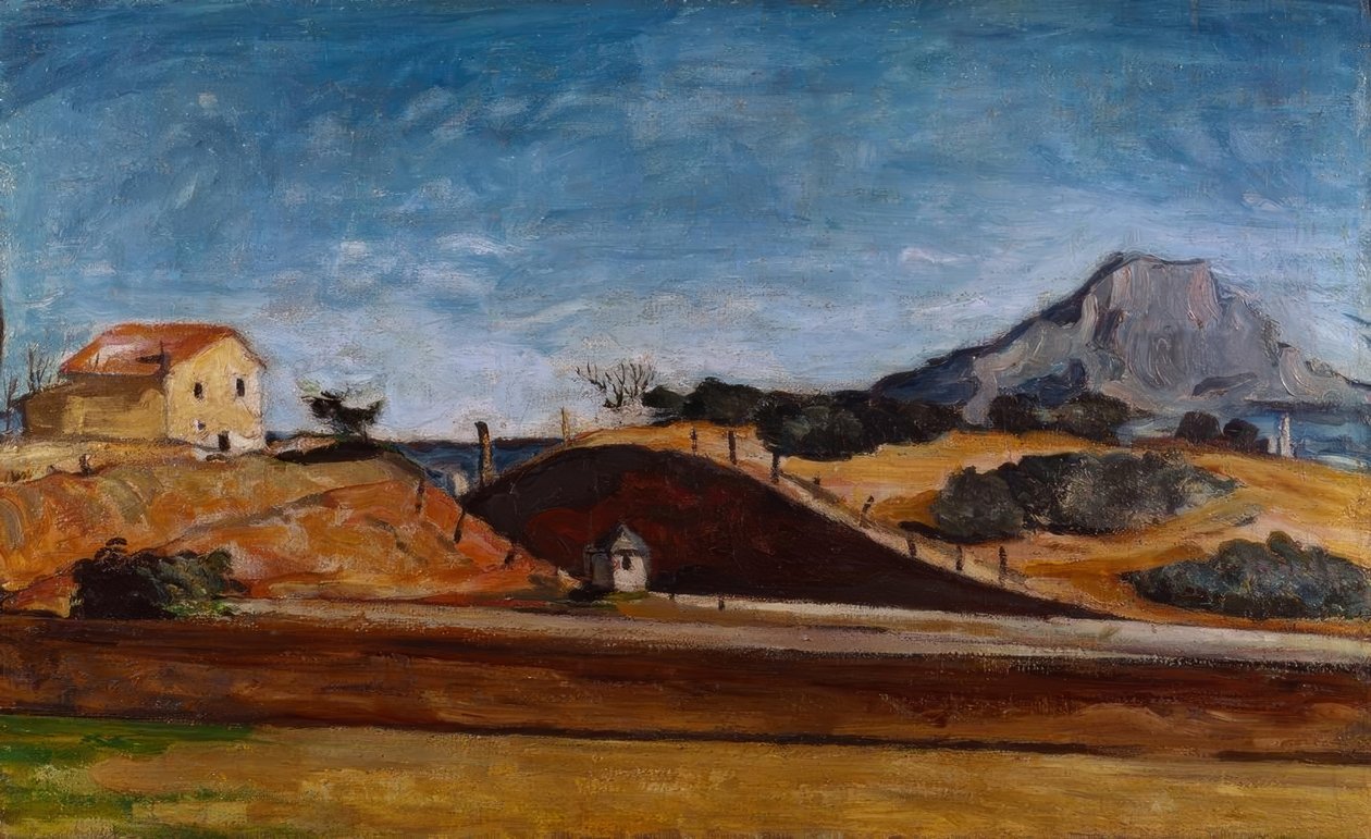 Graven med berget Sainte-Victoire av Paul Cézanne