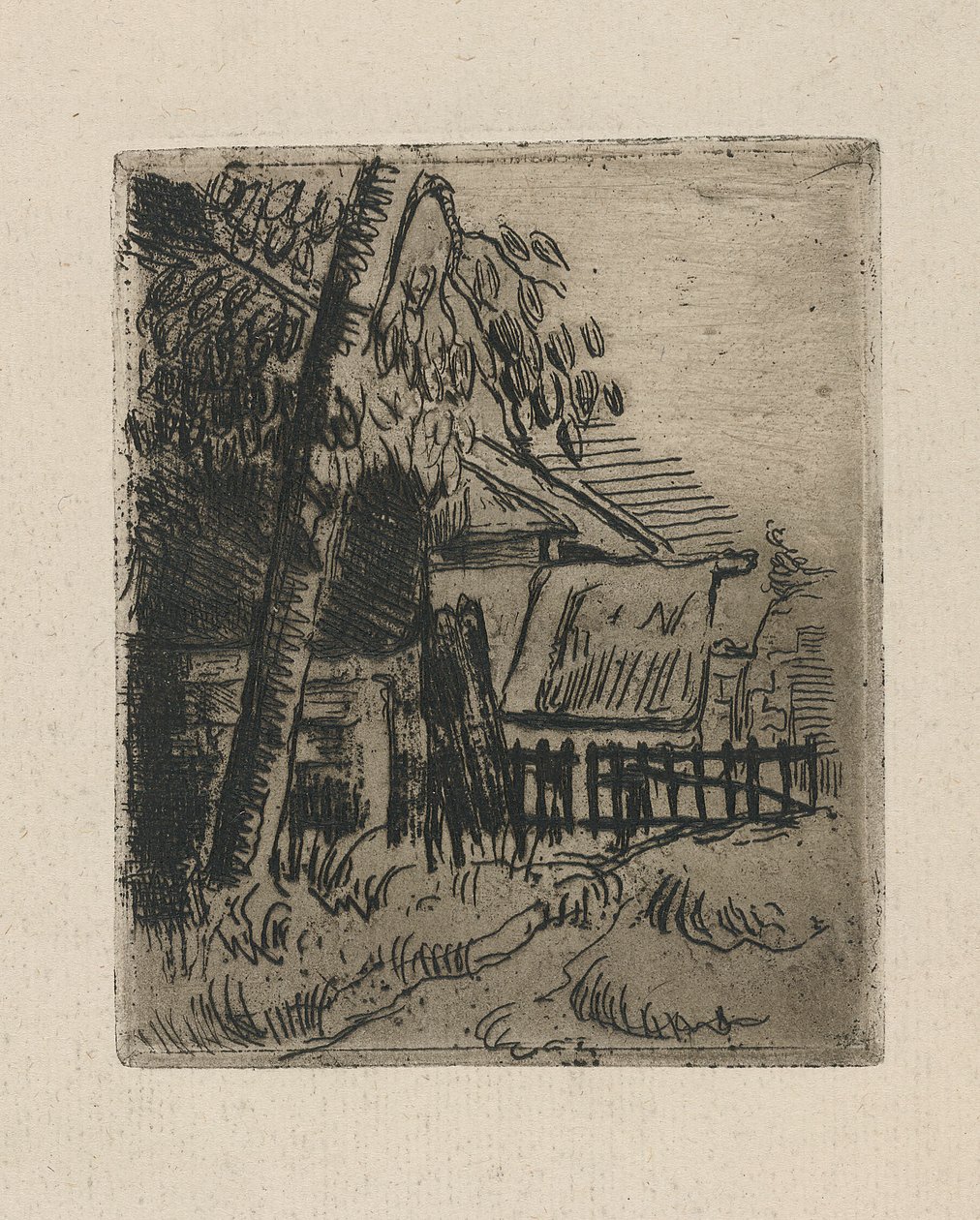 Landskap vid Auvers av Paul Cézanne