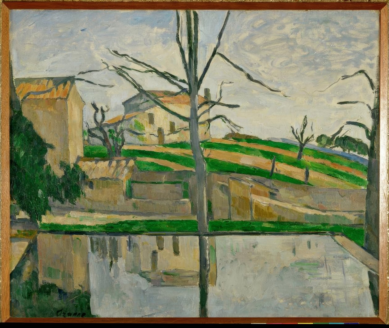 Bassängen Jas de Bouffan av Paul Cézanne