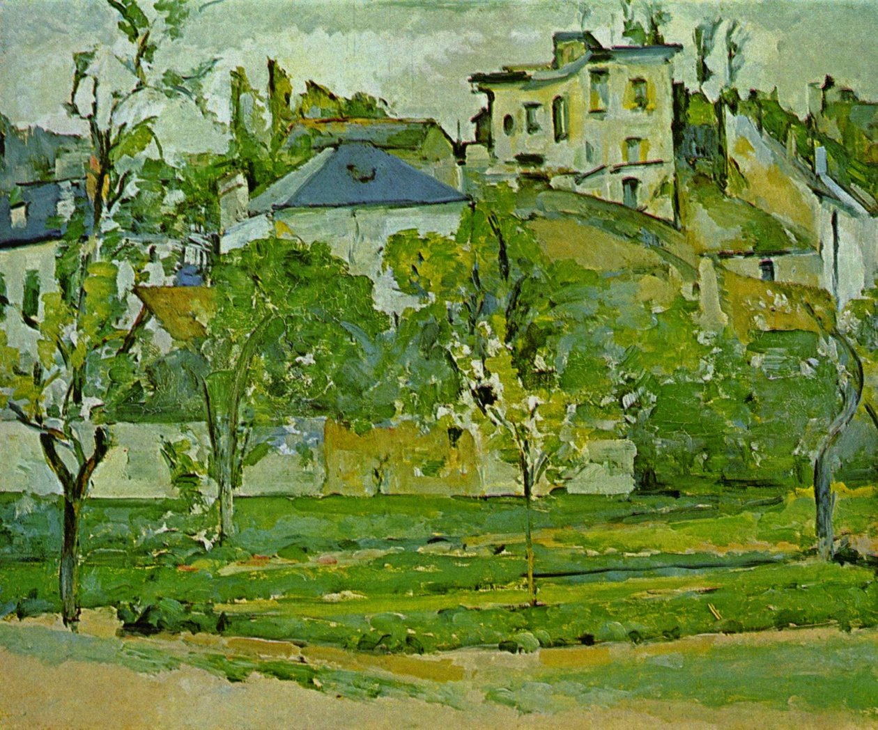 Le Jardin de Maubuisson, Pontoise av Paul Cézanne