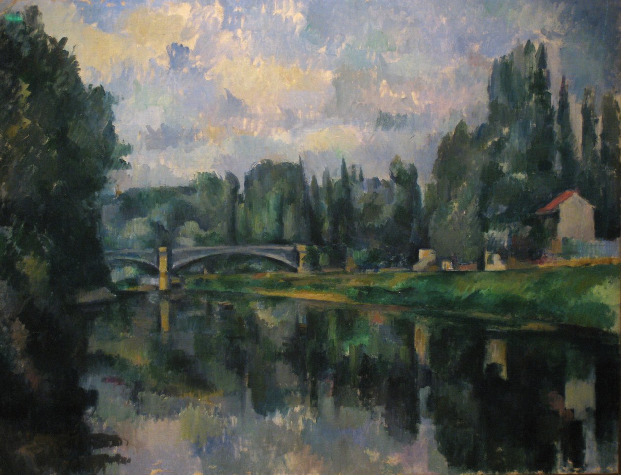 Bron över Marne vid Créteil av Paul Cézanne