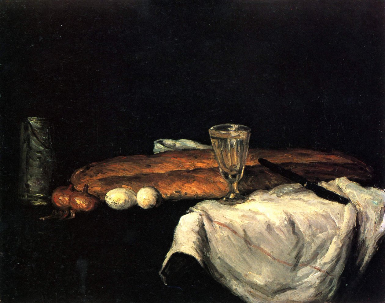Bröd och ägg av Paul Cézanne