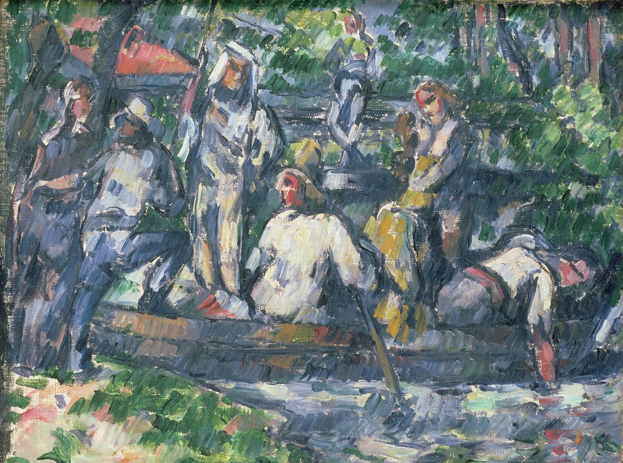 Lämnar på vattnet, 1879-82 av Paul Cézanne