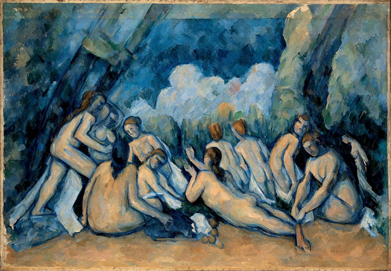 De stora badarna av Paul Cézanne