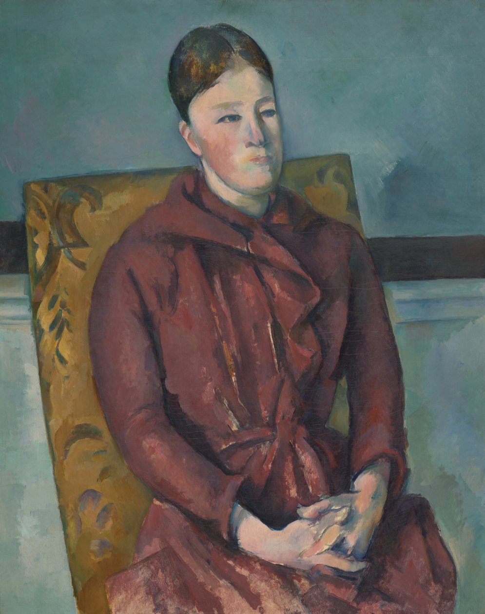 Madame Cezanne i en gul stol av Paul Cézanne