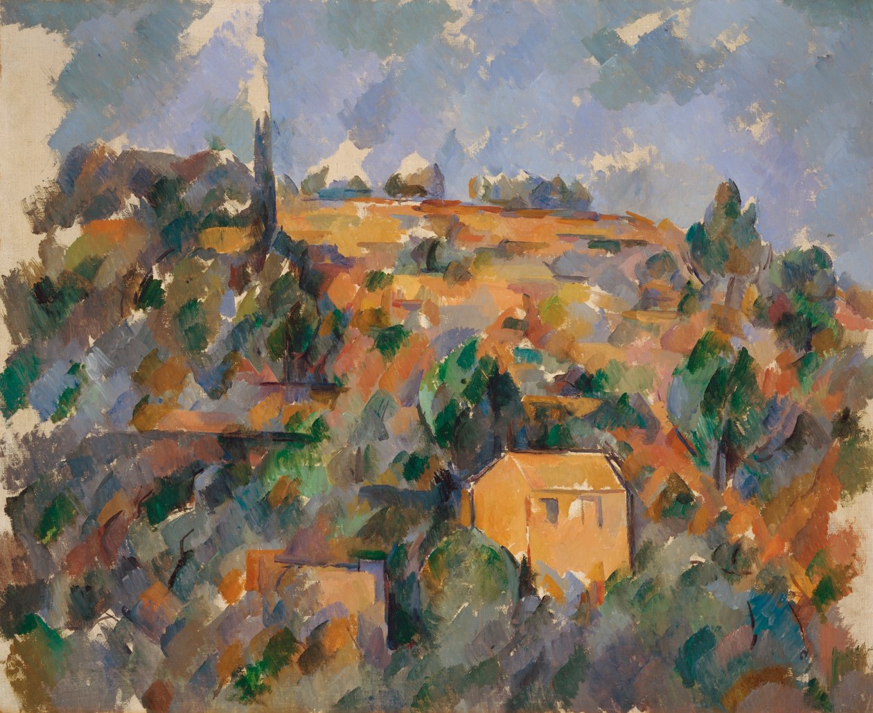 Hus på en kulle, Provence av Paul Cézanne