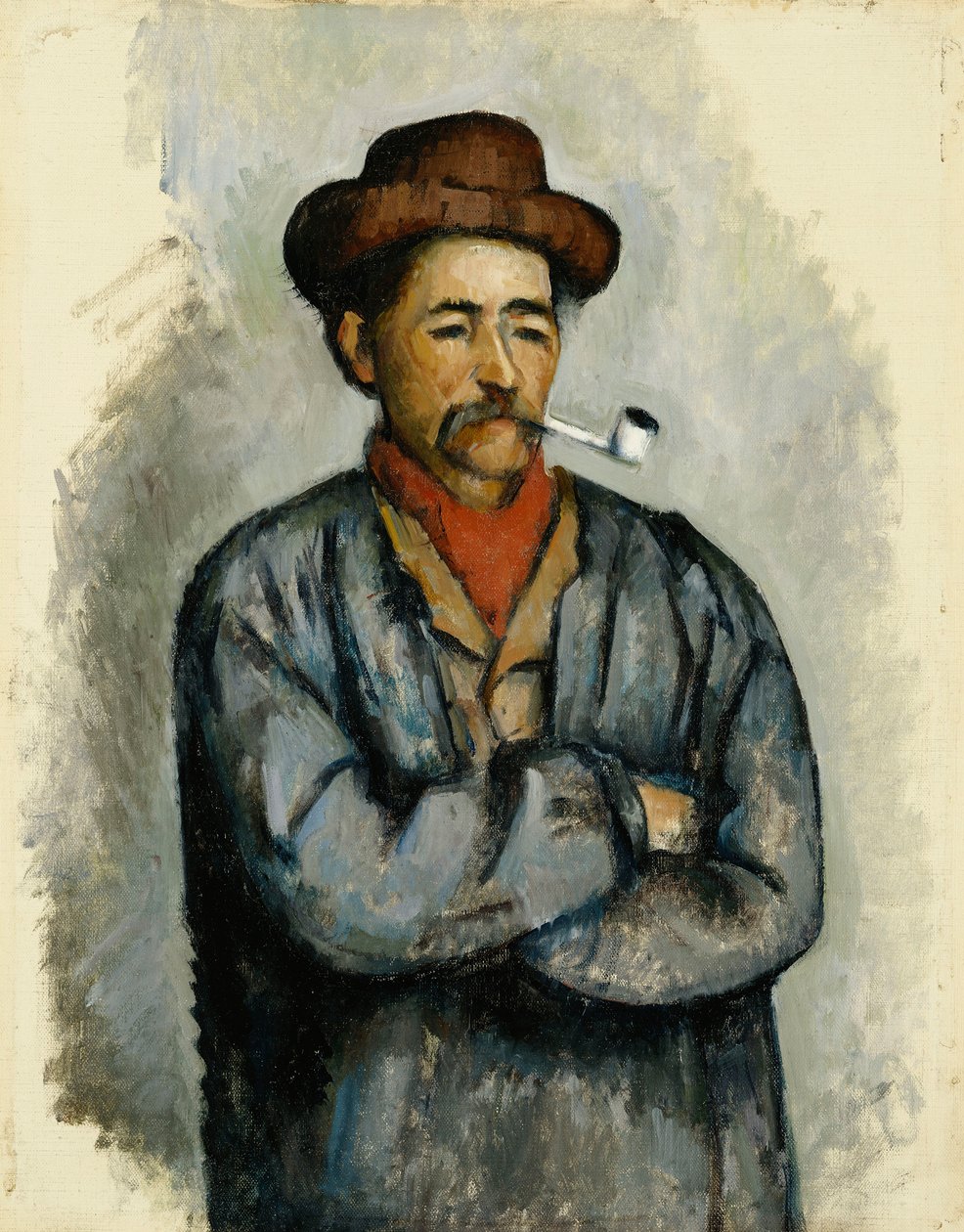 Man med en pipa; L Homme a La Pipe, c.1890-92 av Paul Cézanne