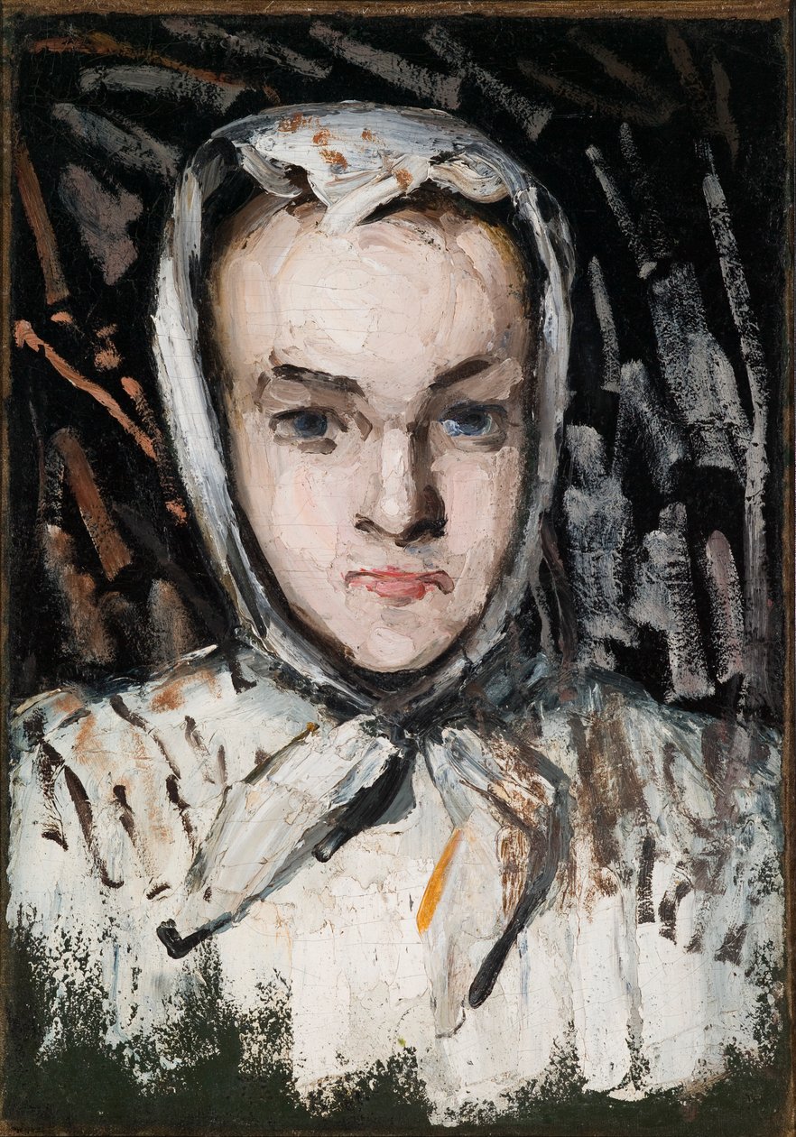 Marie Cézanne, konstnärens syster (recto), konstnärens mor (verso) av Paul Cézanne