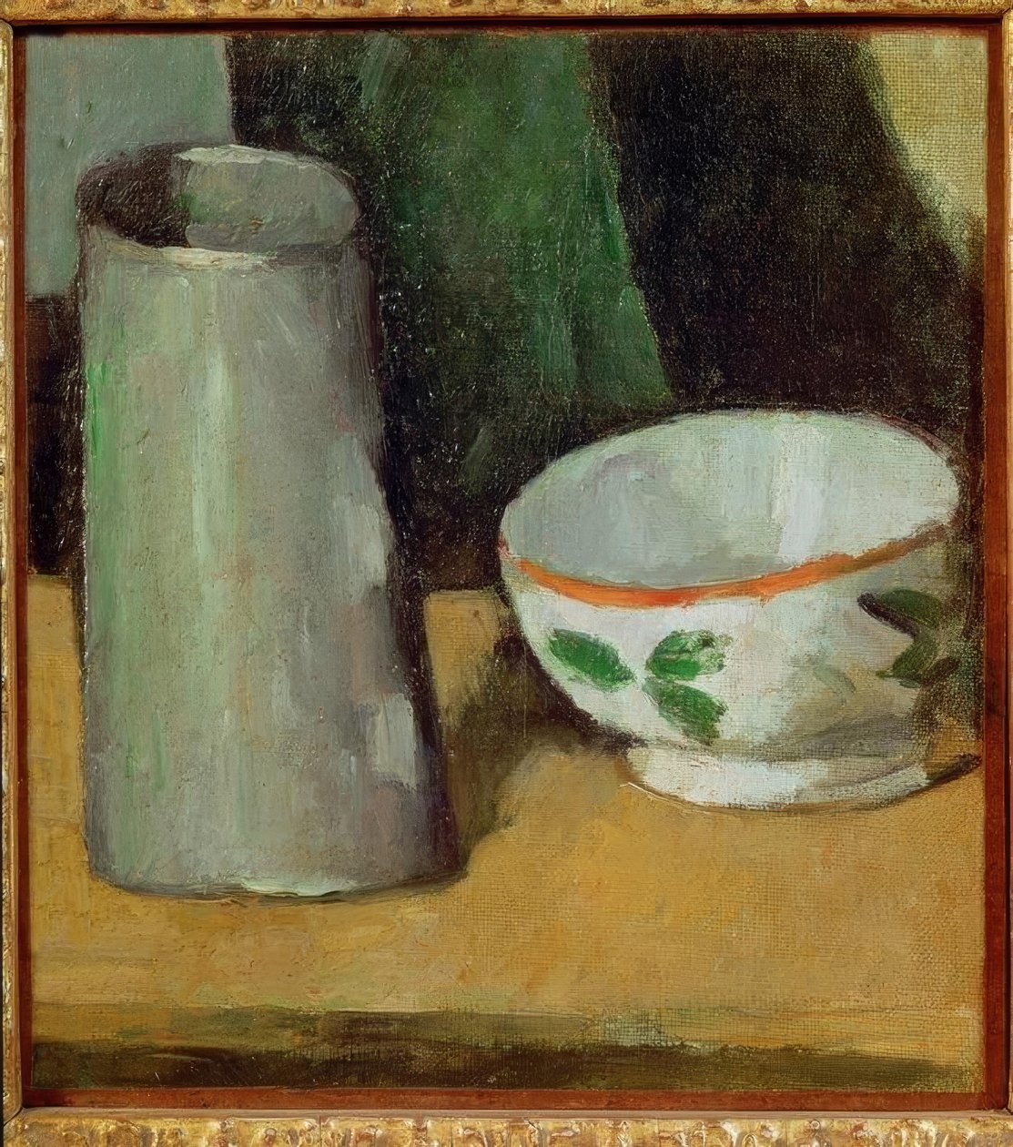 Mjölkskål och kanna av Paul Cézanne