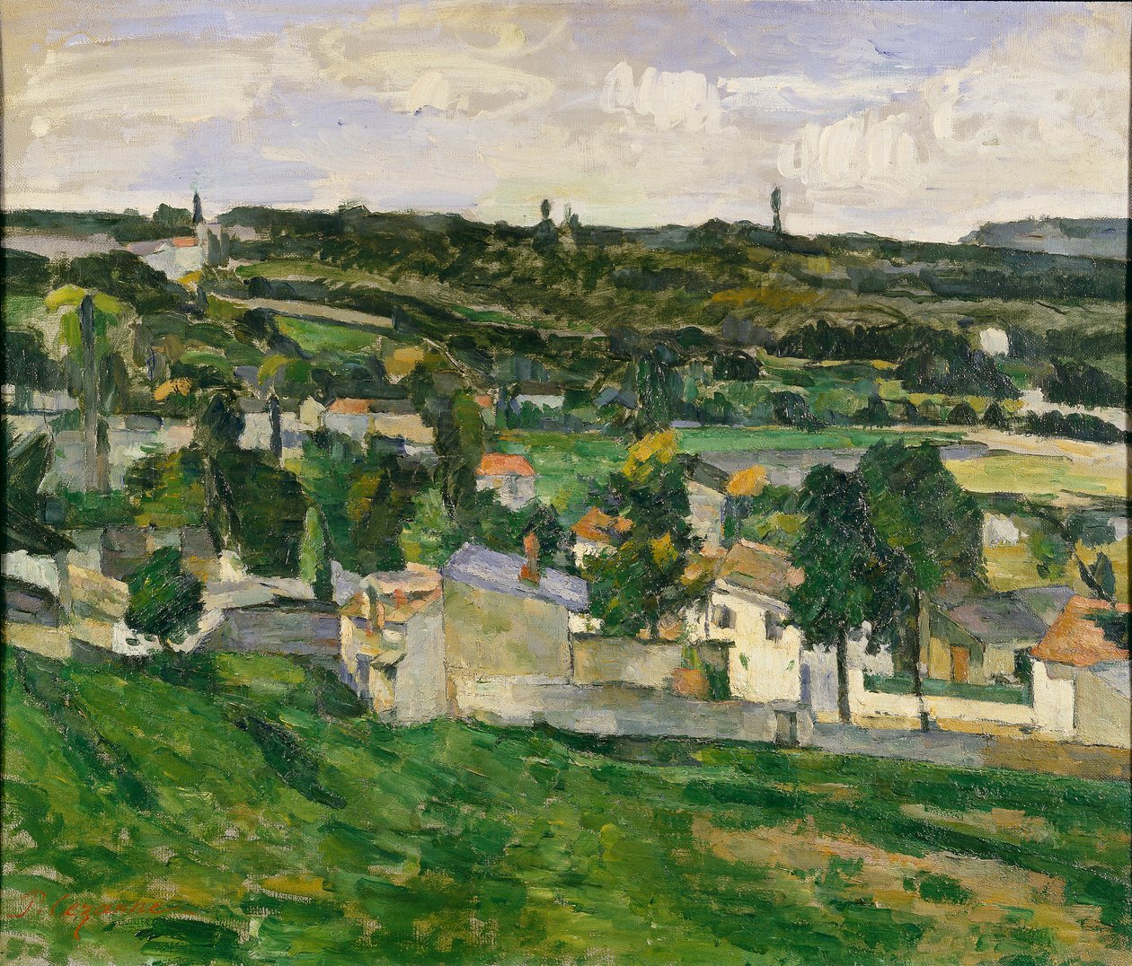 Nära Auvers-sur-Oise, 1880-talet av Paul Cézanne