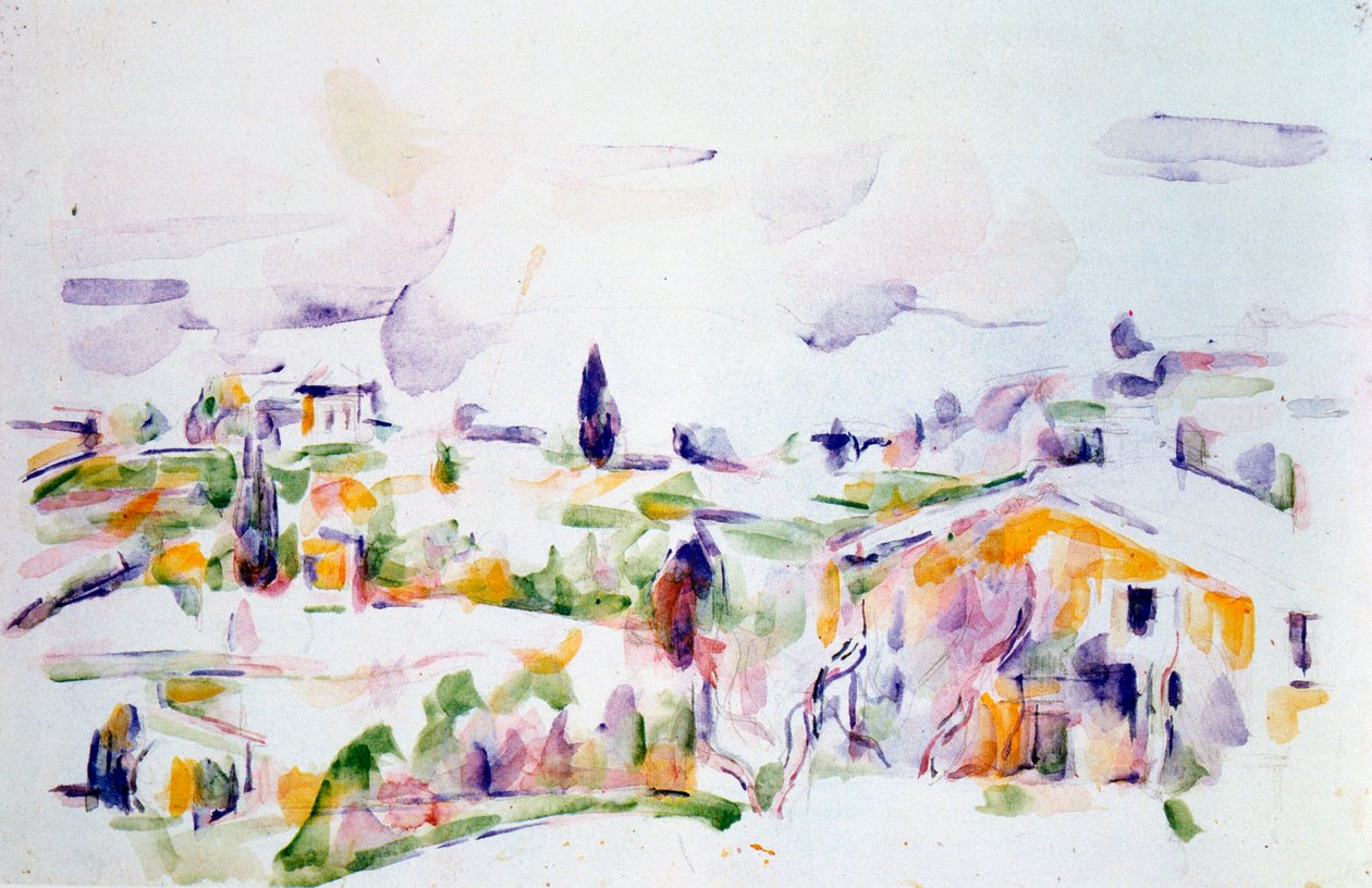 Passage genom Provence, c1900-1906 av Paul Cézanne