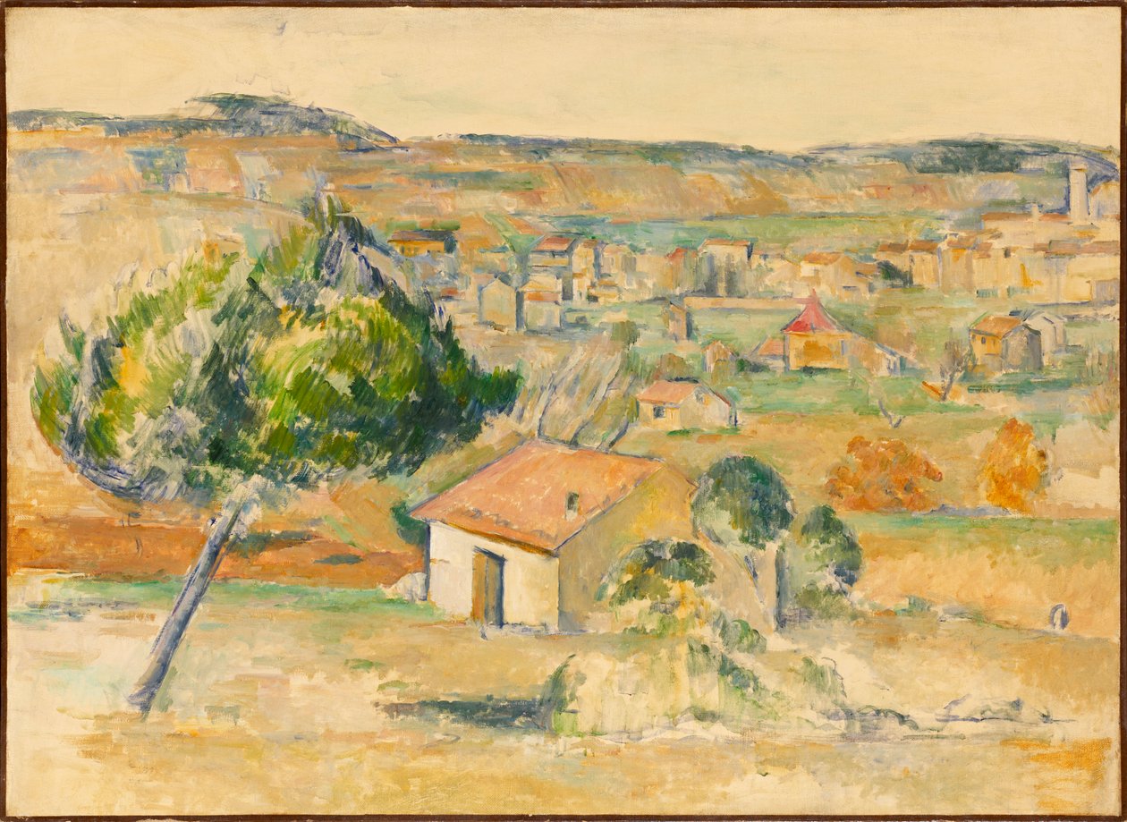 Plaine provençale Slätt i Provence, 1883-1885. av Paul Cézanne