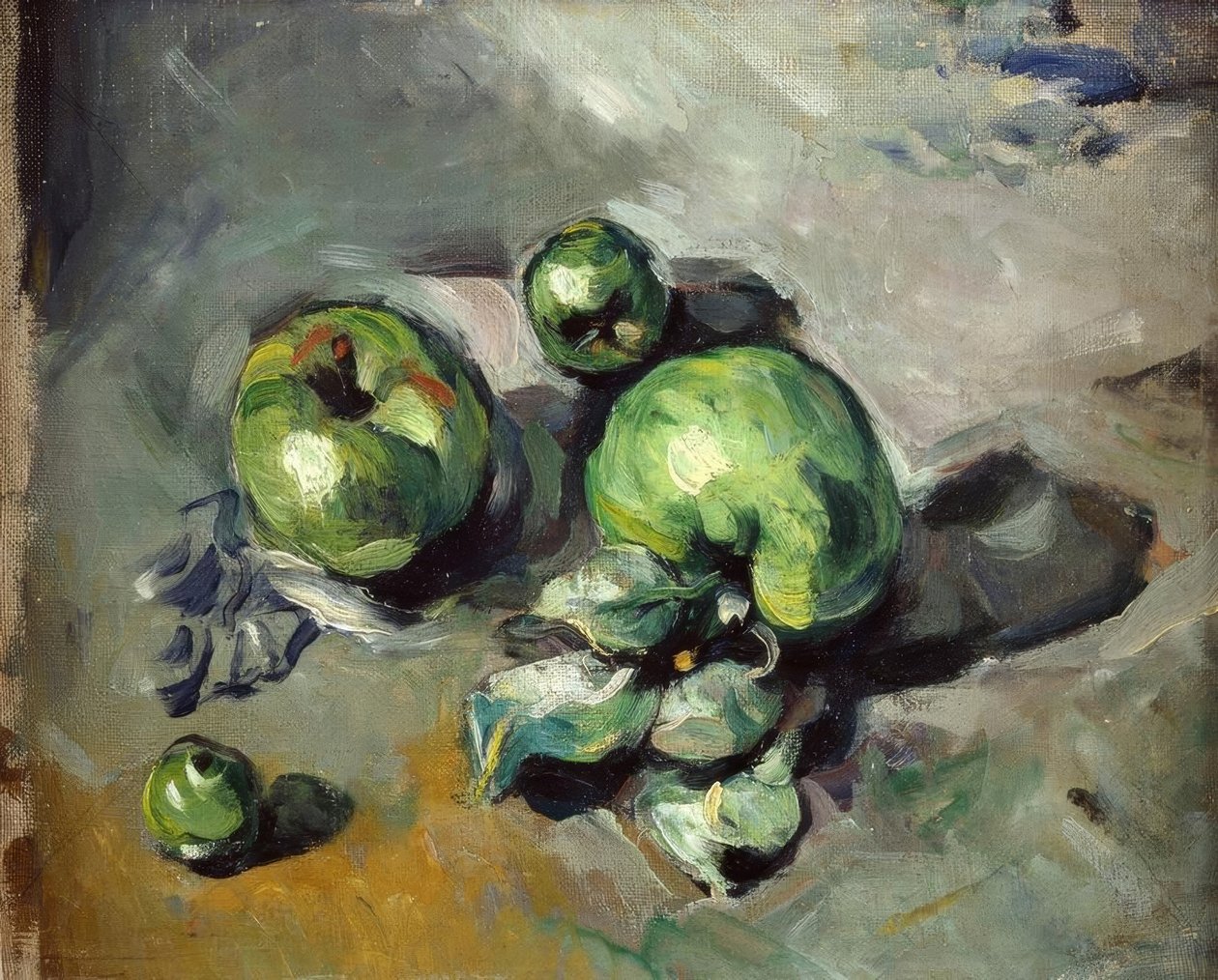Gröna äpplen av Paul Cézanne