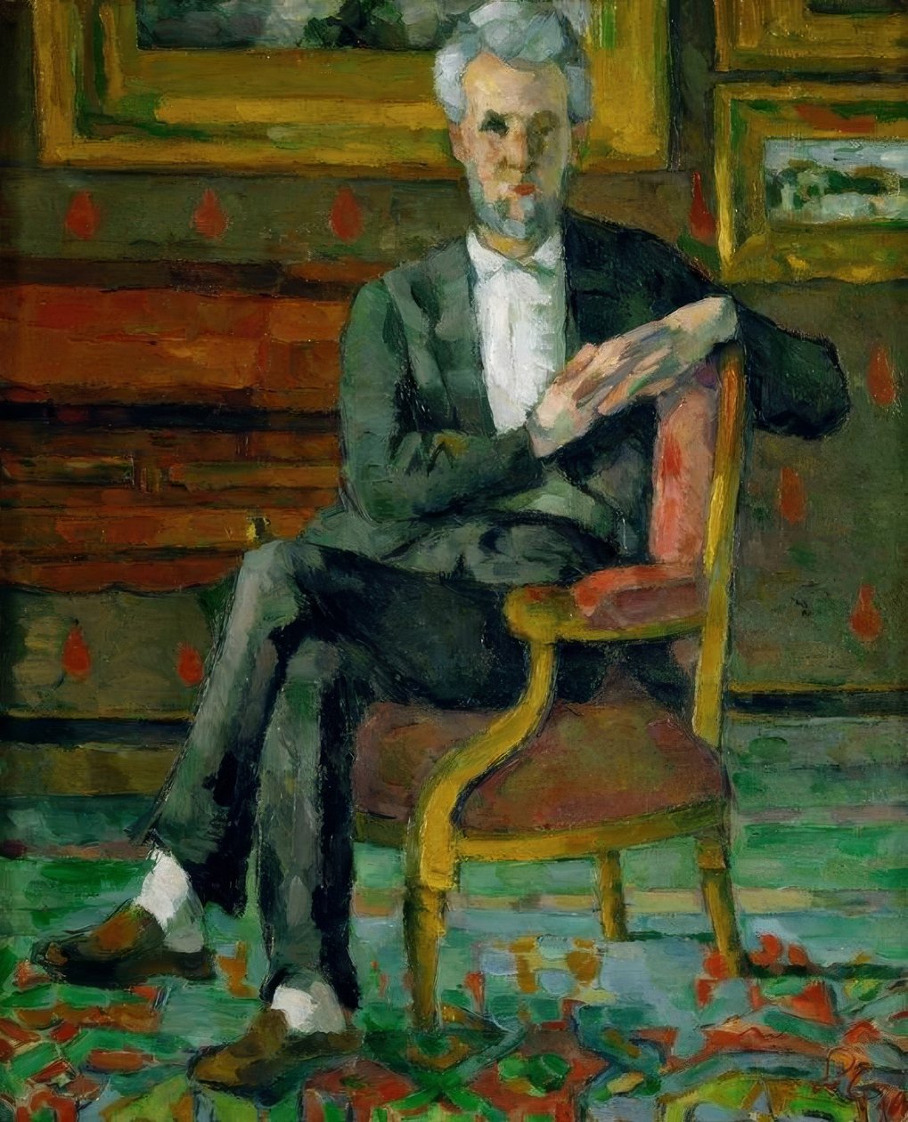 Porträtt av Chocquet av Paul Cézanne