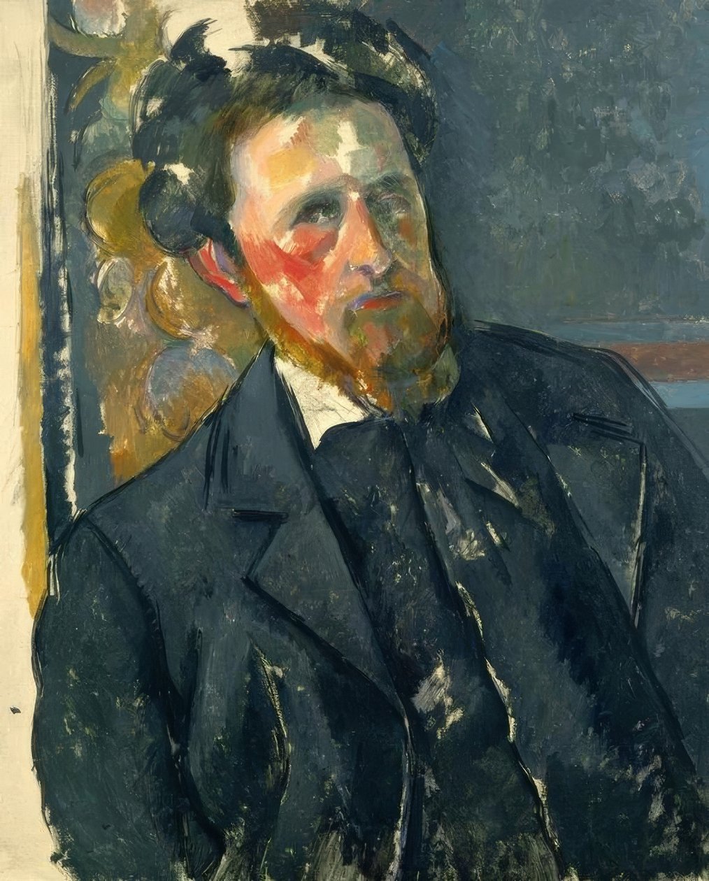 Porträtt av Joachim Gasquet av Paul Cézanne